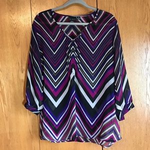 Sheer Top with 3/4 sleeves